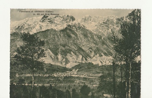 Cartolina panorama andreis - panorama,
