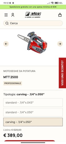 Motosega potatura efco - da,
