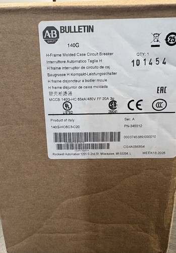 Allen bradley 140g hc6c3 - 140g-hc6c3-c20, h