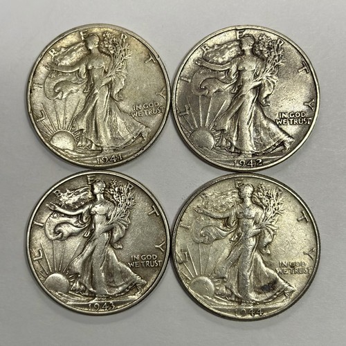 Lotto mezzi dollari liberty - 4,
