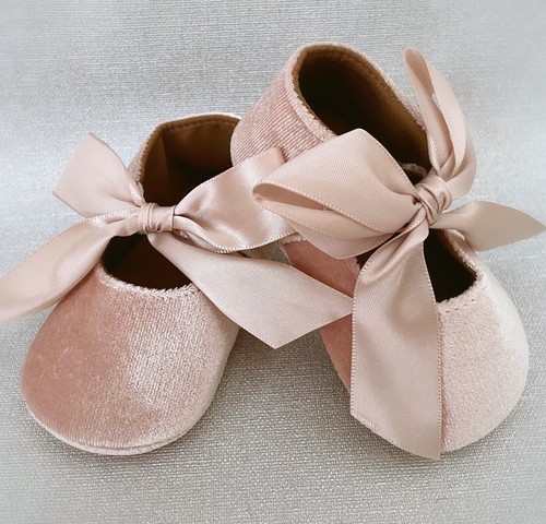 Scarpe velluto rosa - in,