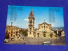 MESSINA CATTEDRALE CAMPANILE CON OROLOGIO - Cartolina Vintage a Colori