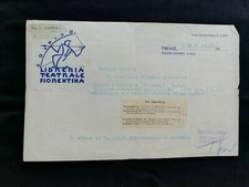 Carta Intestata Firenze Libreria Teatrale Fiorentina 1939 QX1996