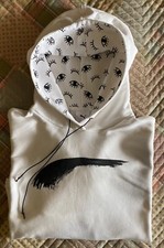 PUMA MAYBELLINE NEW YORK FELPA BIANCA CON CAPPUCCIO - Taglia M 