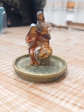 Mini Sacra Famiglia Nativita' vestita Arte presepiale presepe 6/7cm