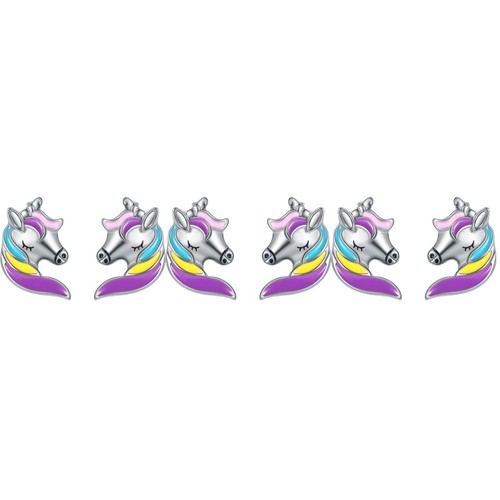 Paia orecchini unicorno - paia,