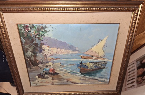 Dipinto olio tavola - ad, su