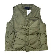 Prada Gilet Uomo Logo Targa