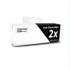 2X Eurotone Cartuccia NERA Per HP OfficeJet 7610 Formato 6100-E-Stampante