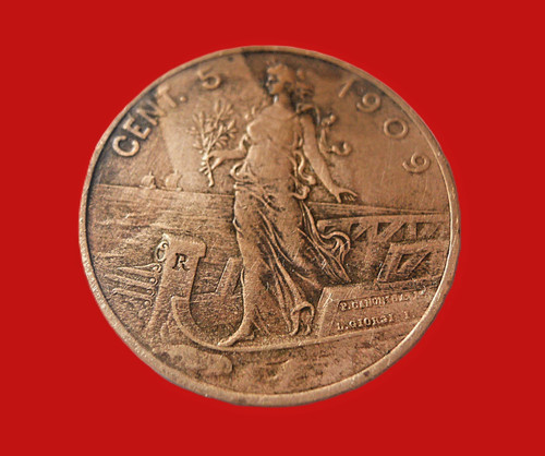 Moneta centesimi 1909 - 5,