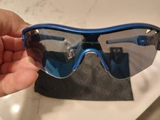 Oakley Custom Radarlock Metallic Blue w/Blue Iridium Lenses