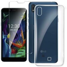 Per LG K20 2019 Cover Custodia Trasparente più Pellicola Vetro temperato Protezi