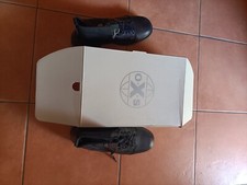 Scarponcini Uomo OXS neri in pelle e tessuto, tg 45, nuovi e originali