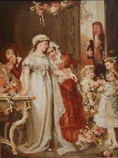 Prima delle nozze, olio su lino, XIX secolo, sposa