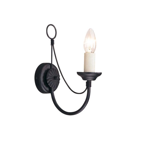 Lampada parete acciaio nero - parete,