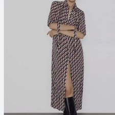 Zara Long Dress S Patterned