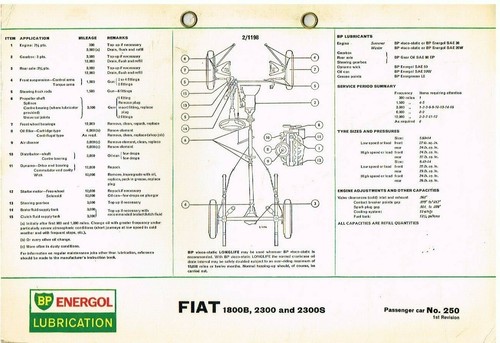 Fiat 1800b 2300 2300s berlina - 1800b,