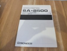 Pioneer SA 8500 manuale di