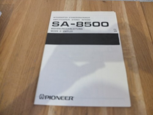 Pioneer 8500 manuale - sa,