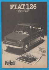 Polistil Fiat 126 pubblicità advertising werbung italian clipping MA1005