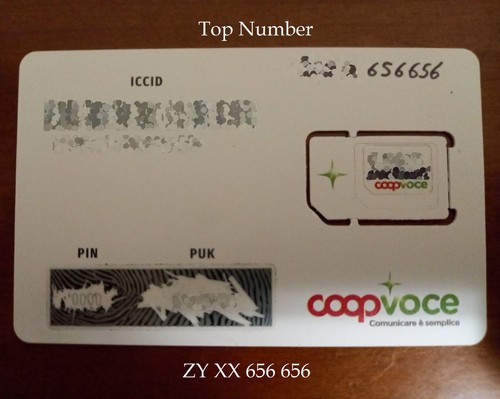 Sim numero facile top number - sim,