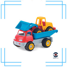 Camioncino con ruspa per la