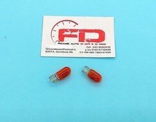 COPPIA LAMPADINE ARANCIONI PER FRECCE LATERALI 12V 5W FIAT 500