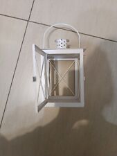 Lanterna Metallo Bianca 