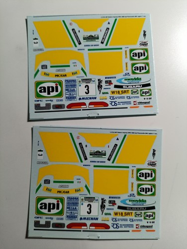 Decals subaru impreza api - decals, 1/43
