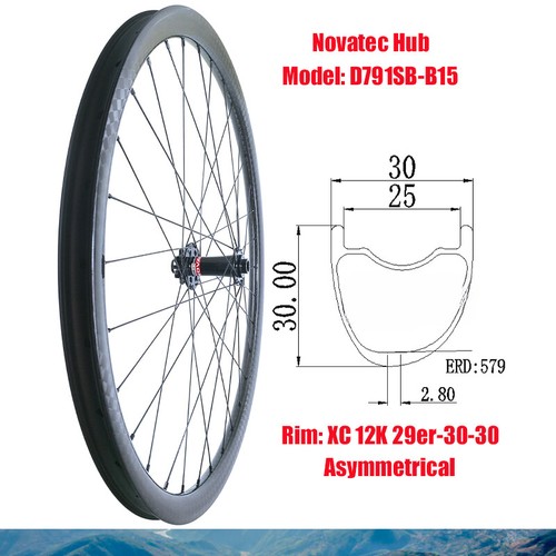 Ruota anteriore carbonio 29er