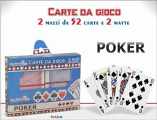 CARTE DA GIOCO POKER 2 MAZZI