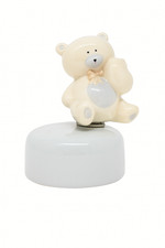 15pz Bomboniera Orsetto Nascita  Blu in Ceramica