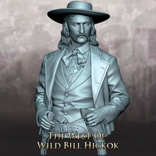 Busto cowboy Wild West scala