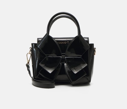Borsa pinko nera con fiocco - borsa,