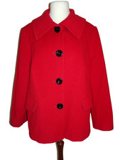 Giacca donna elegante Bonita lana vergine/cashmere rosso taglia 48