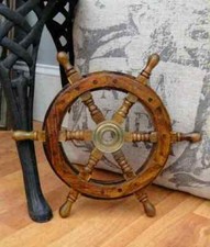 12" Nautical Wooden Ship