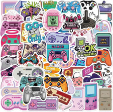 50 Adesivi per Gamepad, Alla Moda, Alla Moda, per Computer Portatili, Bottiglie 