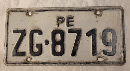 Molto vecchio targa kfz - targa, numero