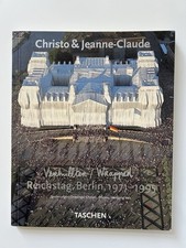 Christo Jeanne-Claude autografo firmato "Wrapped Reichstag" libro TASCHEN Berlino