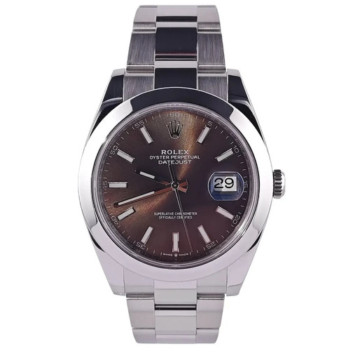 Rolex datejust rodio brown - datejust,