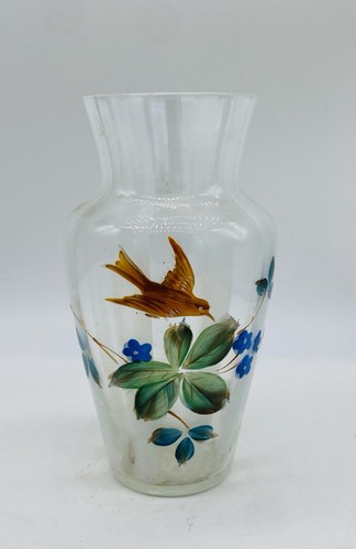 Vaso vetro opalino righe - vaso,