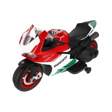 Moto Elettrica 14 Volt Ducati Panigale R 1299 Giocattolo Bimbo/Bimba Fari LED
