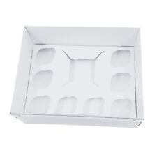 Bento Cupcake Box con Coperchio Finestra 5, 9, 15 Fori per Compleanno Matrimonio e Confezione Regalo