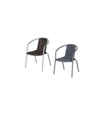 GDLC Sedia da Giardino Bistrot Street - Nero - 56x56xH74 cm
