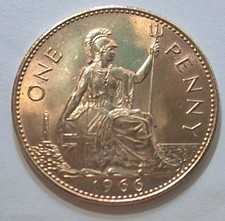 Moneta 1 Penny Rara 1966 Sua