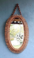 Specchio Bambù, Bonacina, Anni 60/70