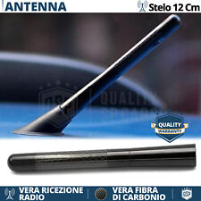 Antenna Corta 12cm Fibra Carbonio PER Lancia Delta VERO Segnale RADIO AM-FM-DAB