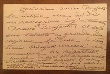 Cartolina autografa di