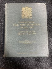 International Fine Arts Exhibition ROME 1911 Souvenir of the British Secton