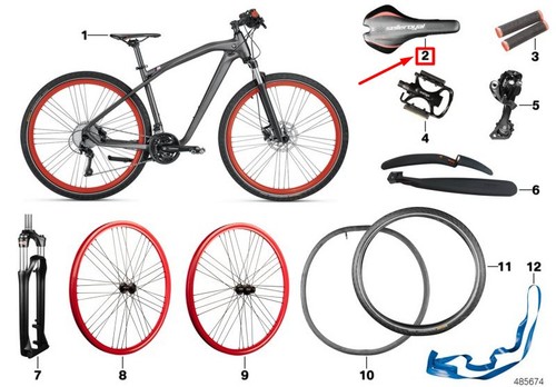 Sella bici bmw - sella, m